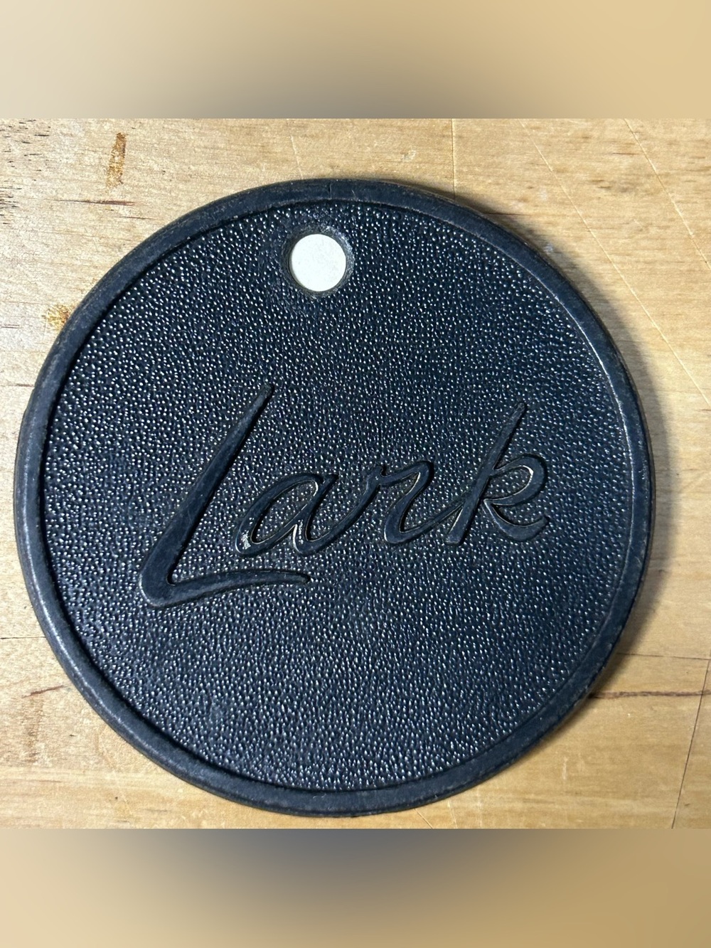 Vintage Studebaker “Lark” Keychain Plastic 2.5”